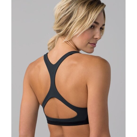 Lululemon Uncharted Waters TopDeep Coal / Black Size 8 A/B Cup- Read Information - Picture 11 of 12